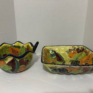 Colorful Hand-Painted Ceramic Bowls